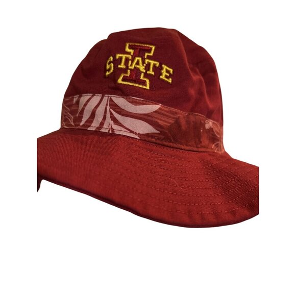 Iowa State Cyclones ISU Embroidered Red Bucket Hat Men's One Size - Picture 2 of 6